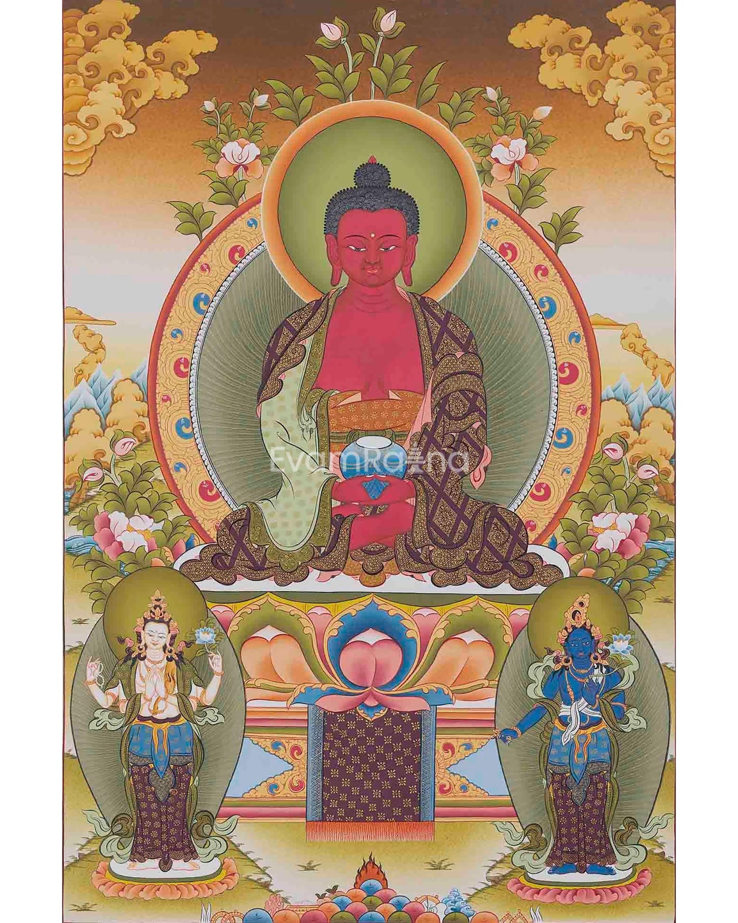 Amitabha Buddha Thangka Painting