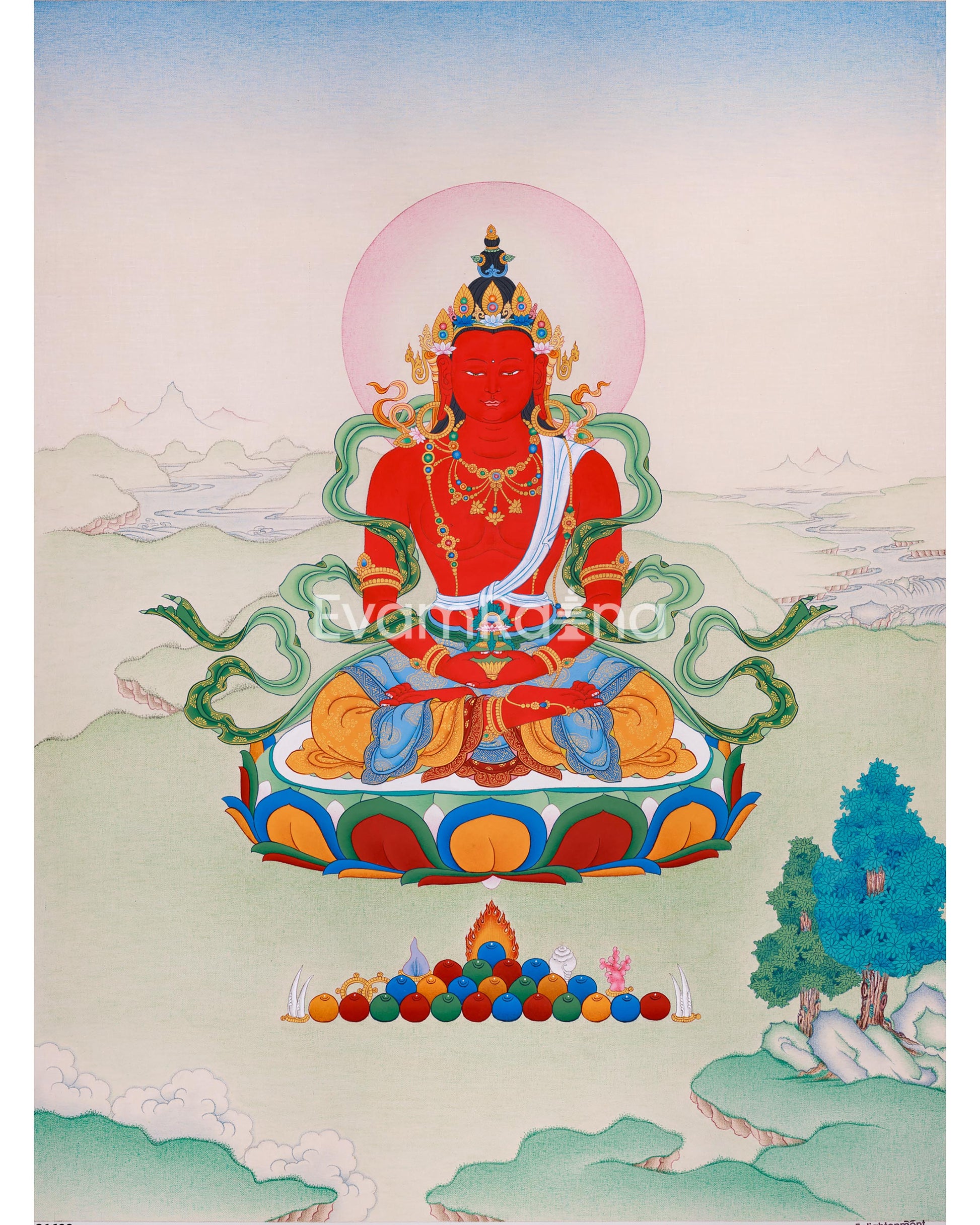 Amitayus Buddha Thangka 