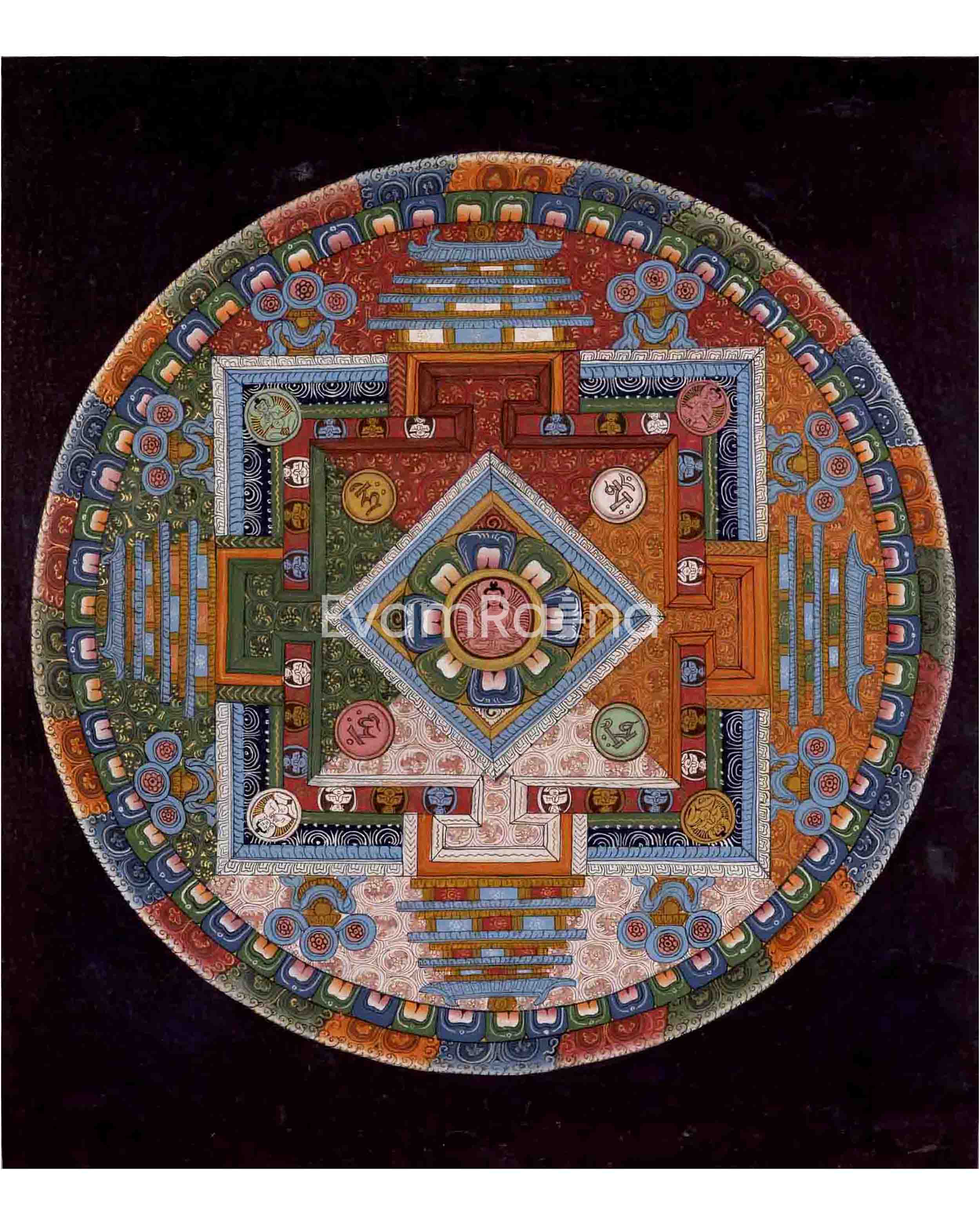 Amitayus Buddha Mandala Thangka
