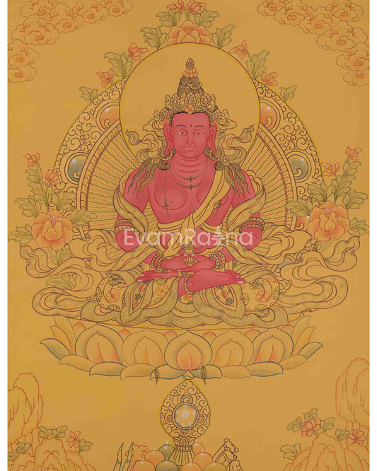 Amitayus Buddha Thangka Painting