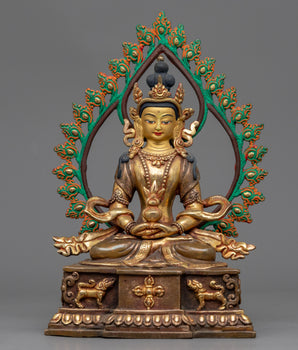 Amitayus Buddha Copper Statue