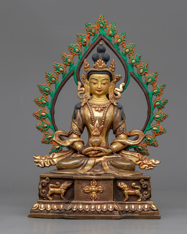 Amitayus Buddha Copper Statue