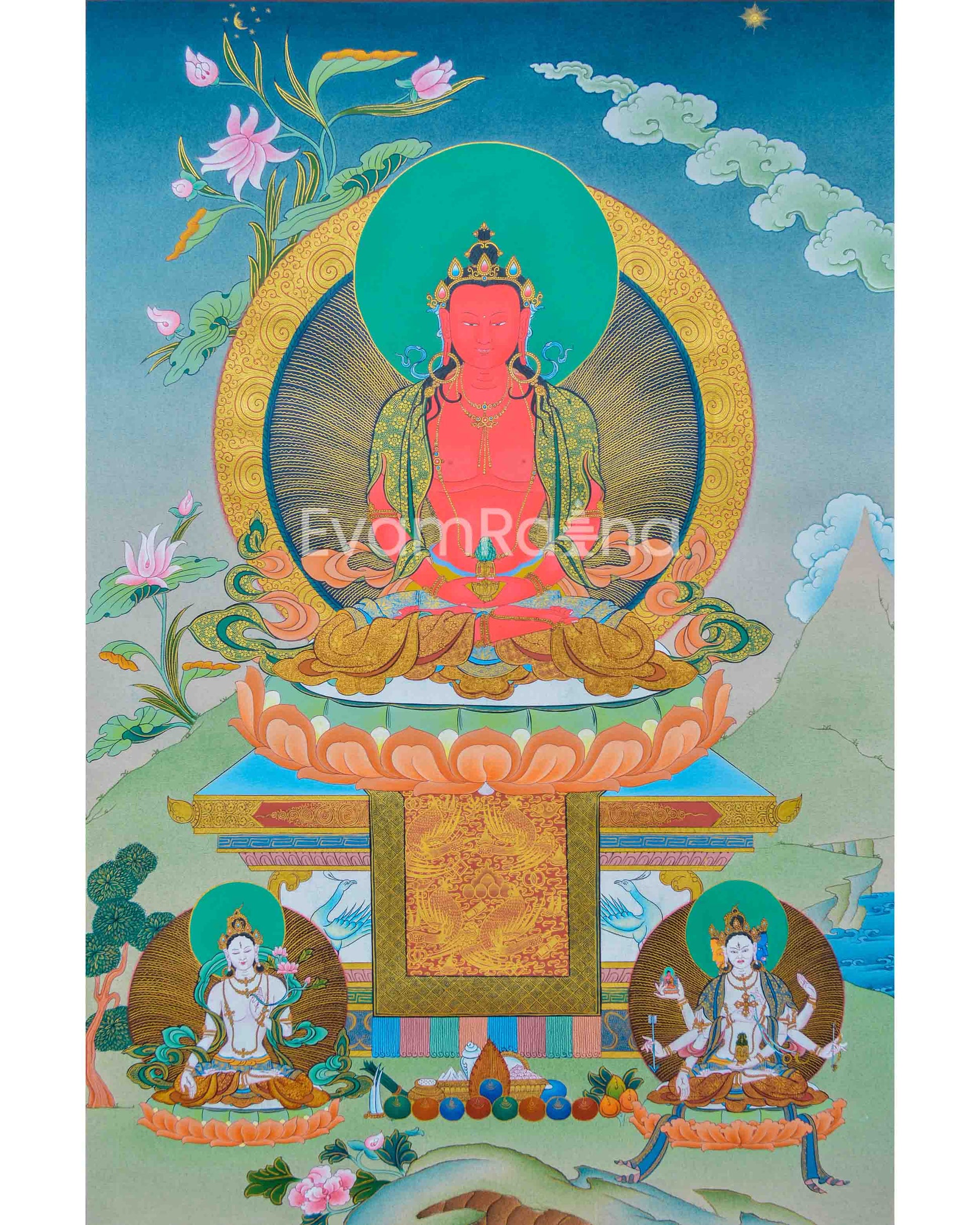 Amitayus Buddha Thangka