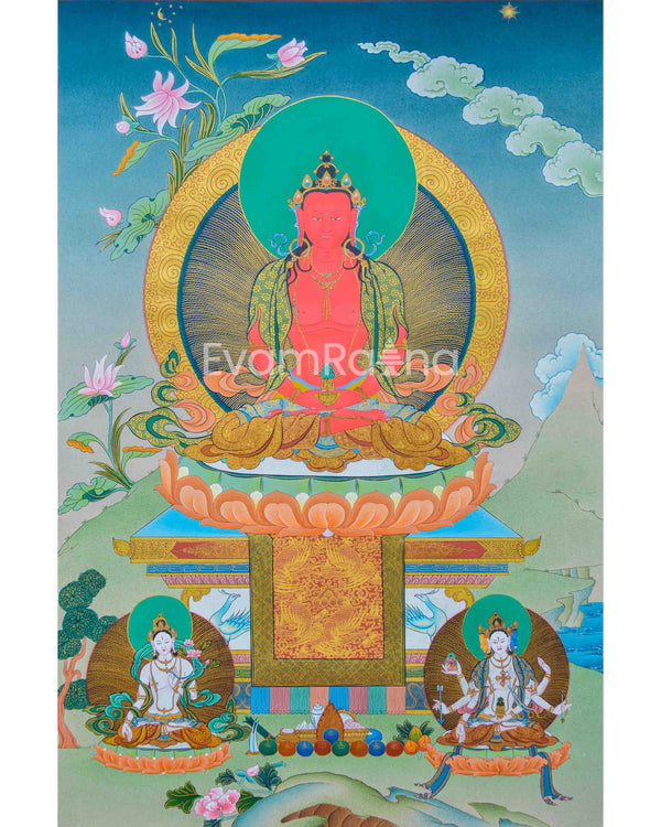 Amitayus Buddha Thangka