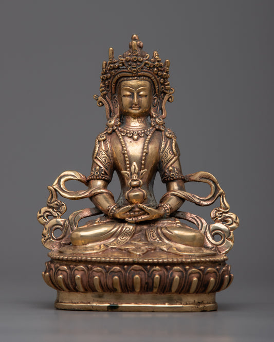 Copper Amitayus Buddha Statue