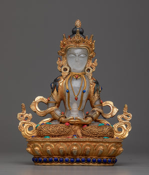 Crystal Amitayus Statue