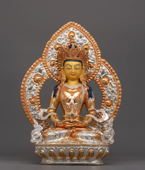 Handmade Buddha Amitayus Statue