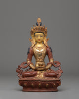 Handmade Statue of Tibetan Deity Amitayus