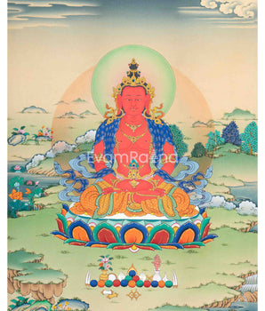 Amitayus, Buddha of Long Life Canvas Print | Buddha of Longevity Unveiled |  High-Quality Buddha Print From Nepal