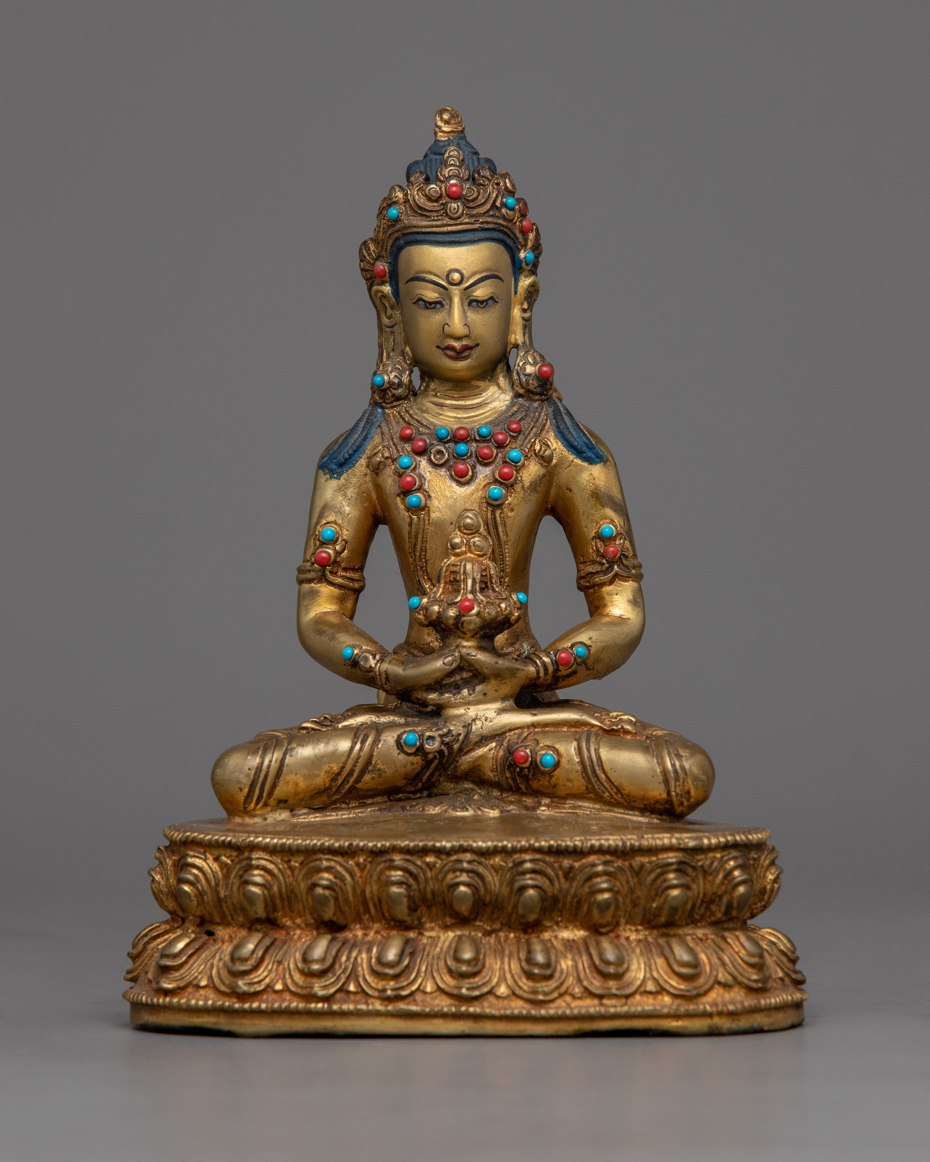 Gold Amitayus Buddha Statue