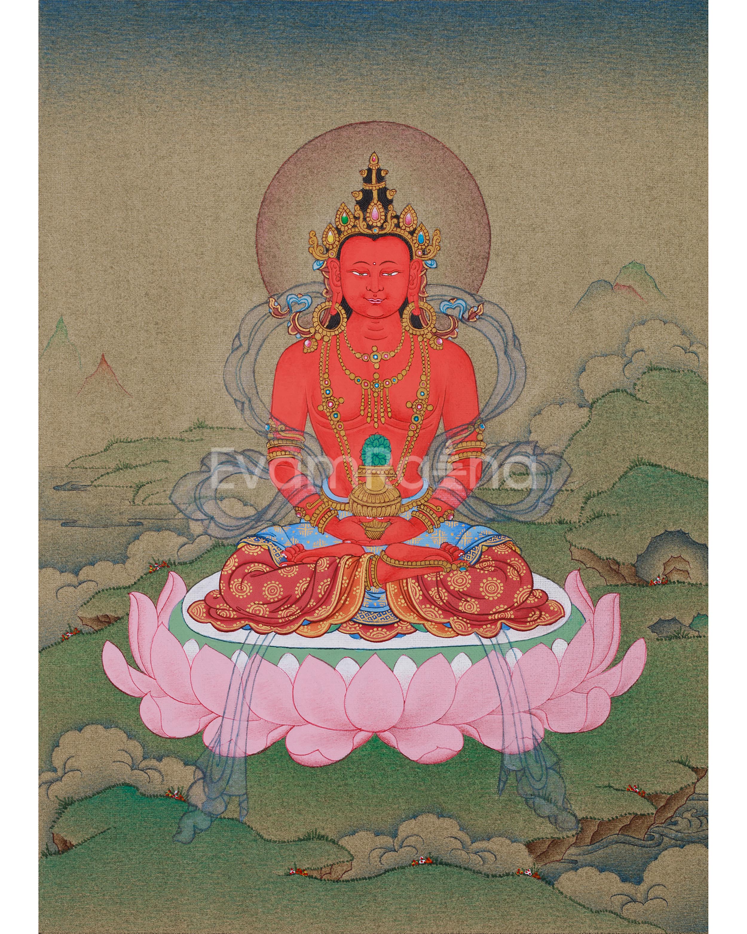 miniature-enlightened-buddha-amitayus-thangka