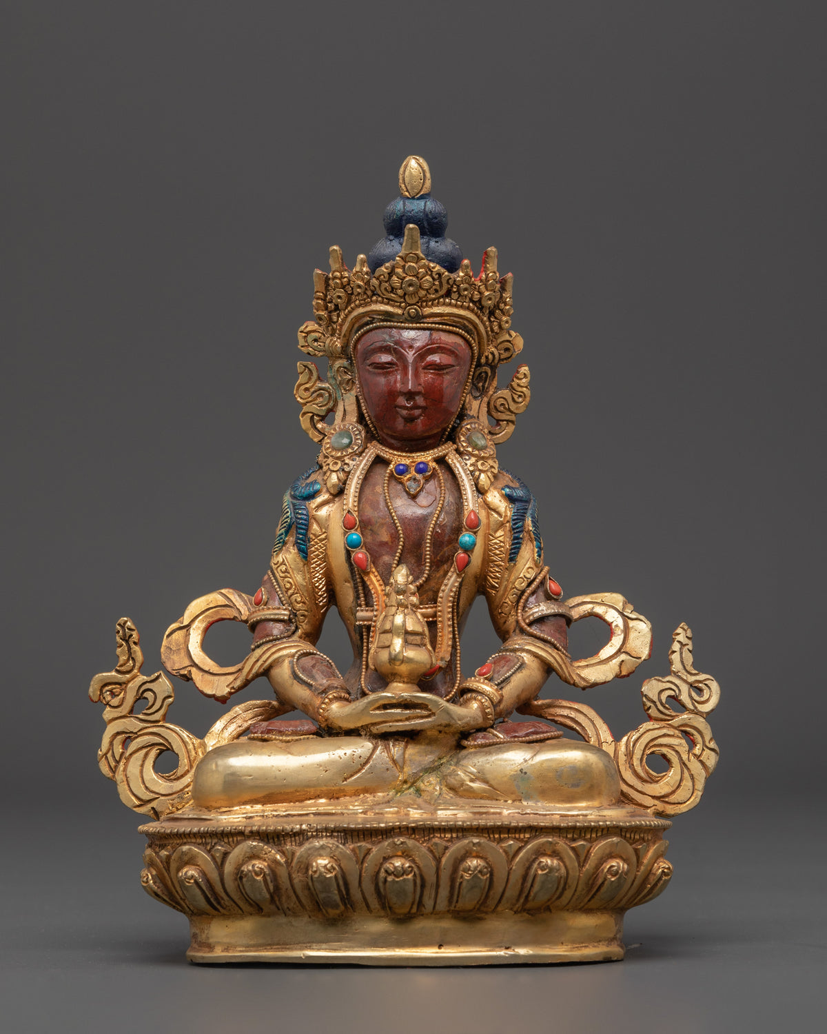 Tibetan Handcrafted Amitayus Statue | Symbol of Vitality and Longevity