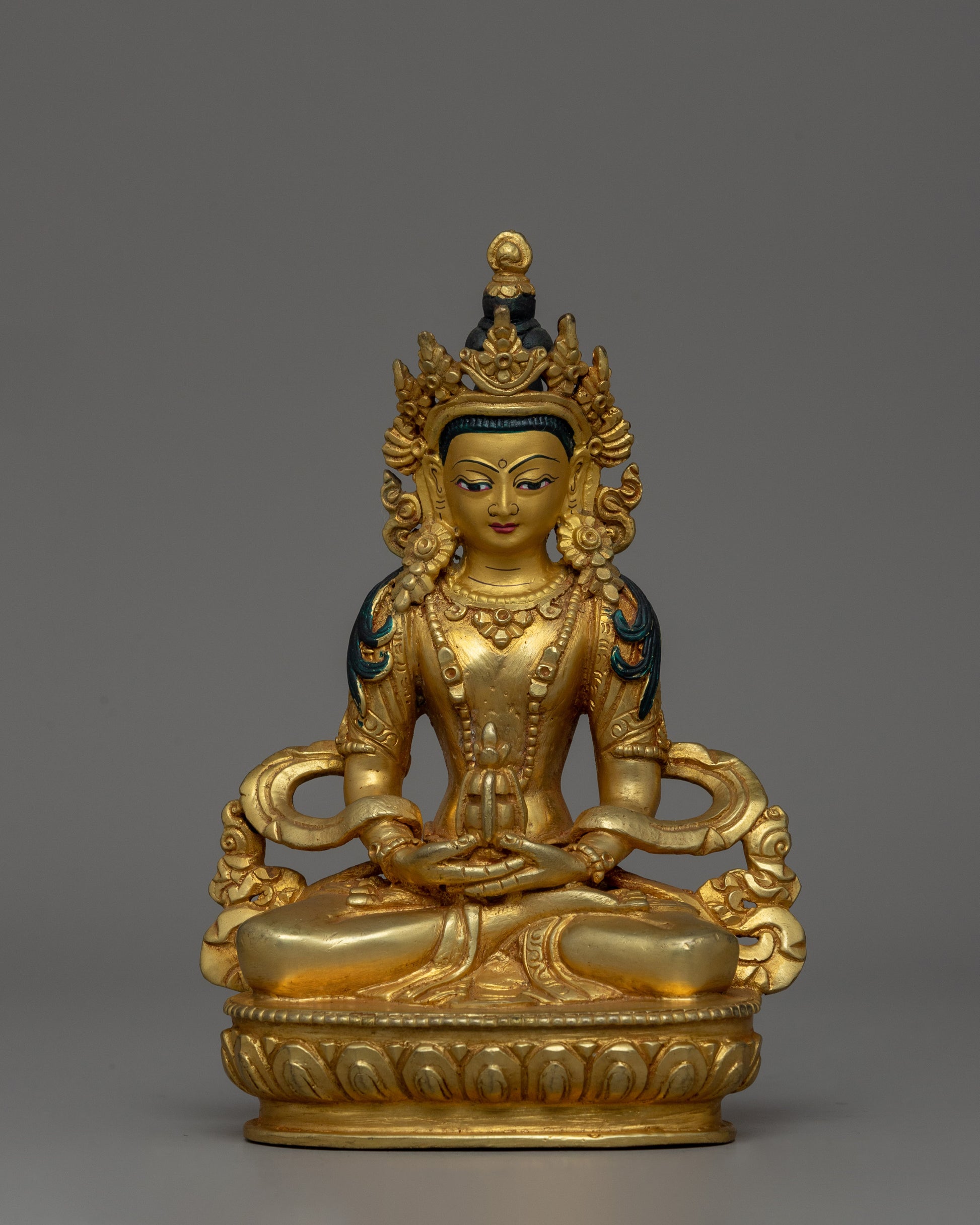 Gold-Plated Amitayus Buddha Statue