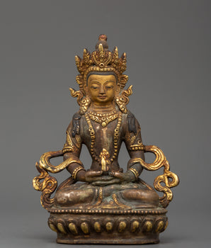 Tibetan Amitayus Deity Figure