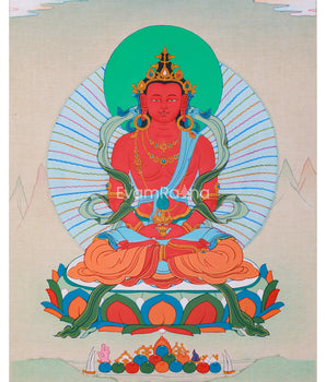 Longlife Buddha Amitayus Thangka