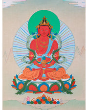 Longlife Buddha Amitayus Thangka