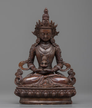 Copper Buddha Amitayus Statue
