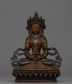 Buddha Amitayus Copper Statue