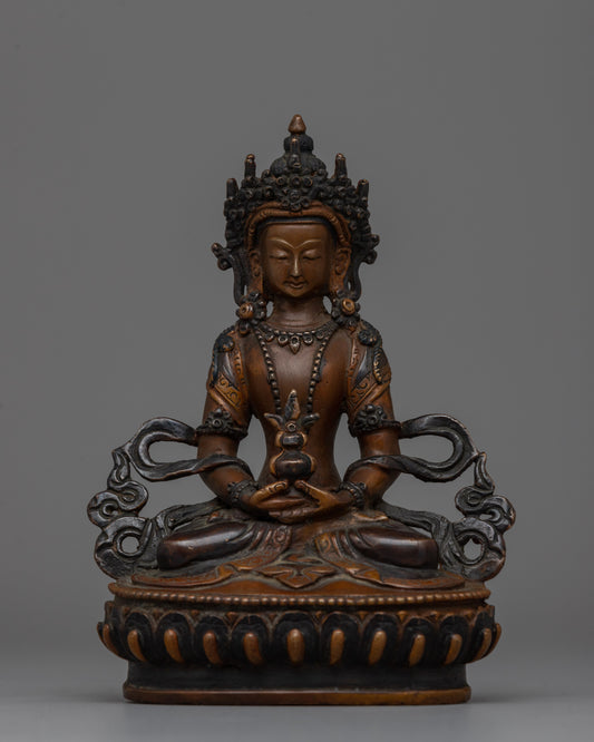 Buddha Amitayus Copper Statue