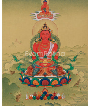 Amitayus & Amitabha Buddha Painting 