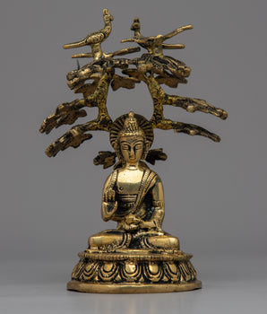 Amoghasiddhi Buddha Under the Bodhi Tree Statue
