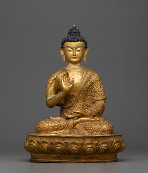 Copper Buddha Amogasiddhi Statue