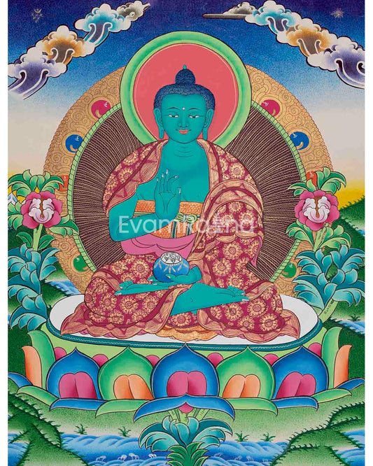 Original Hand-Painted Amogsiddhi Thangka