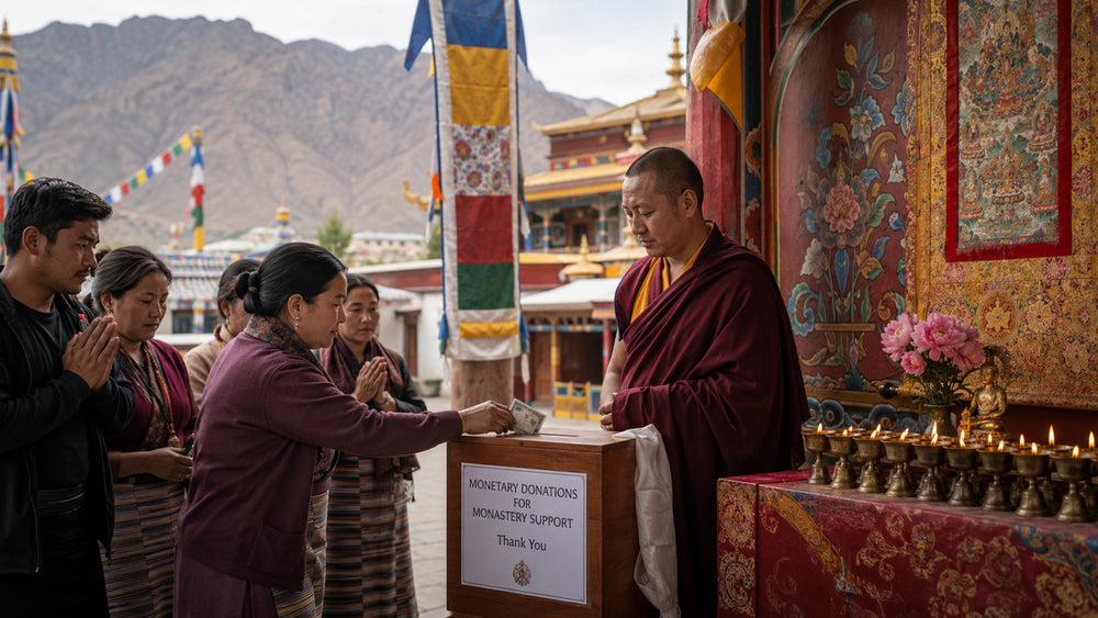 Supporting monasteries and monks