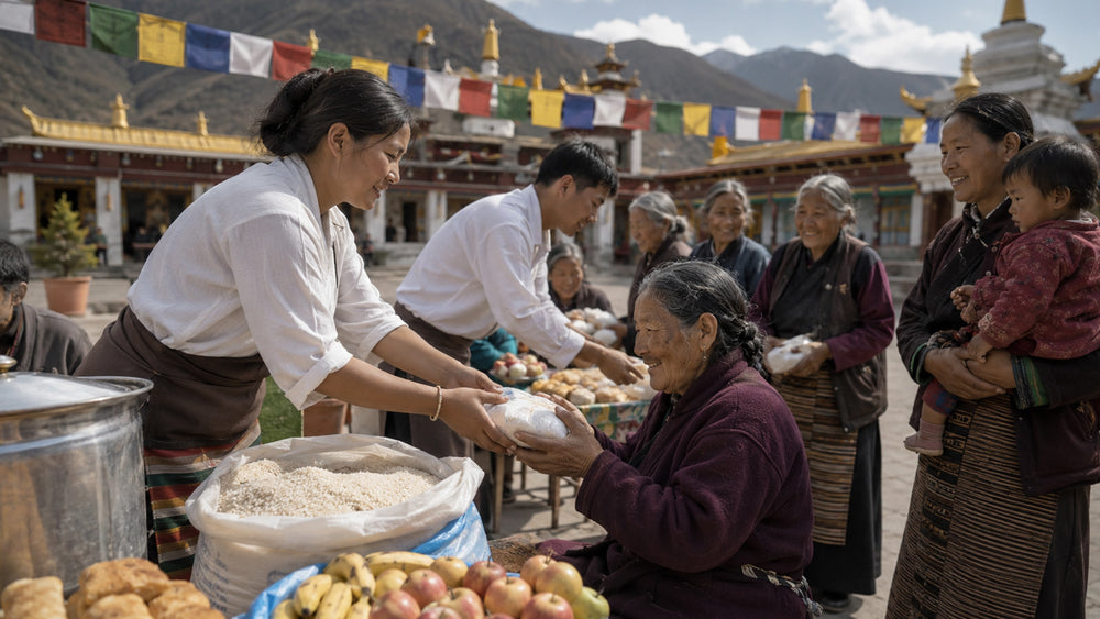 Food offerings for the needy