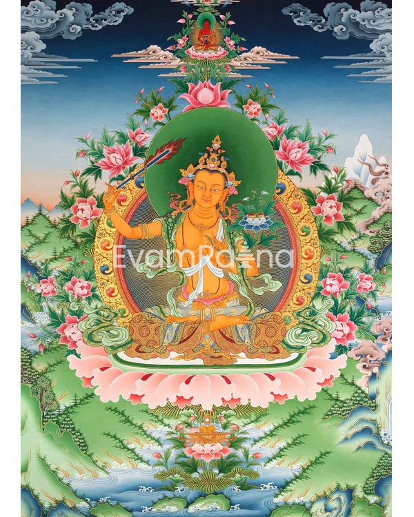 Arya Boddhisattva Manjushri Thangka