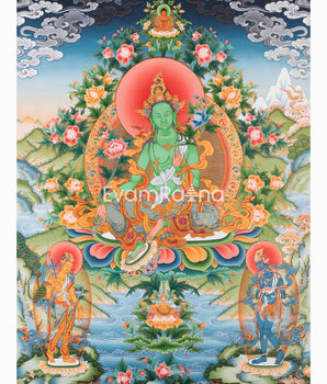 Arya Green Tara Print