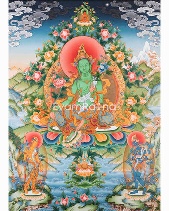 Arya Green Tara Print 