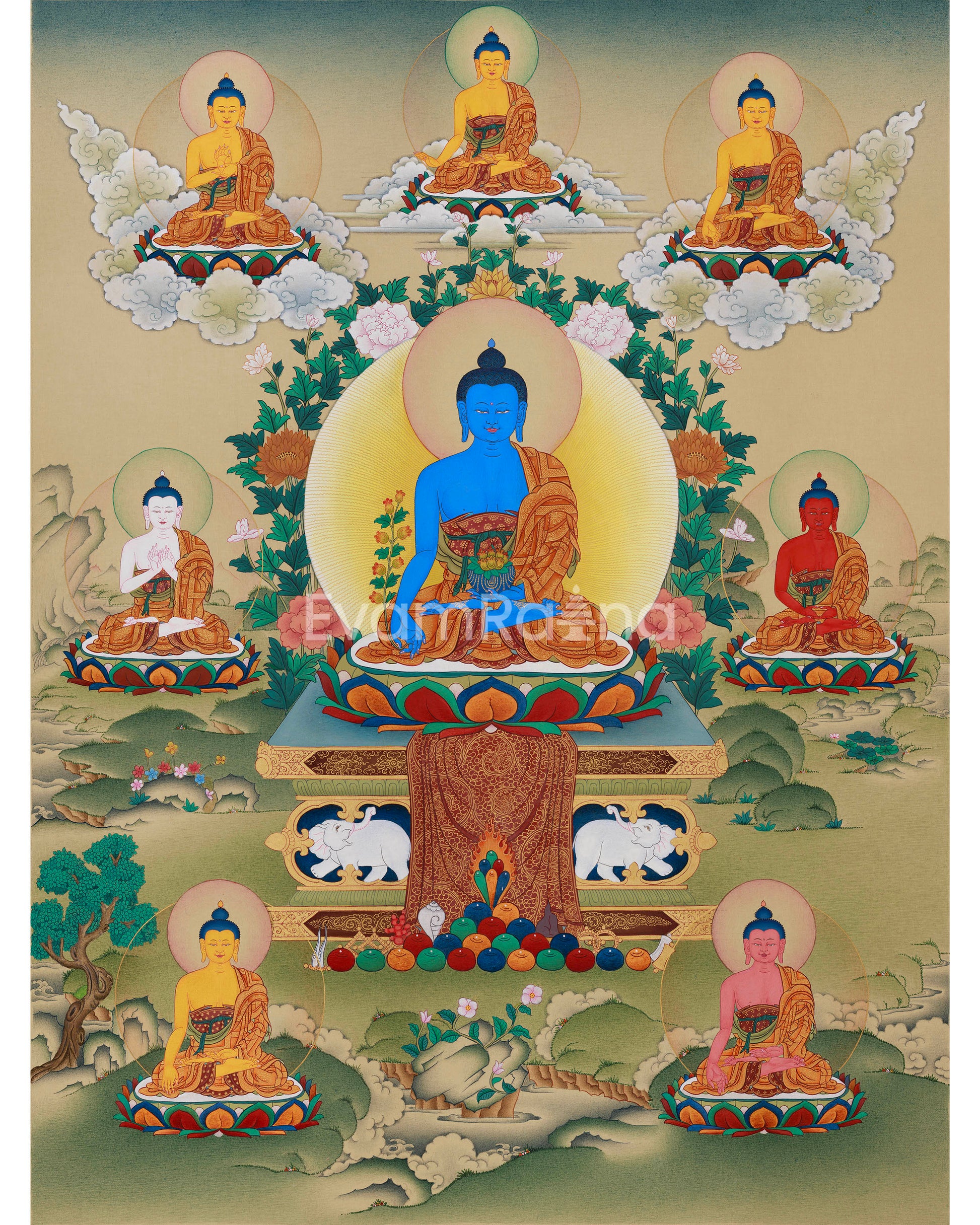 The Eight Healing Buddhas