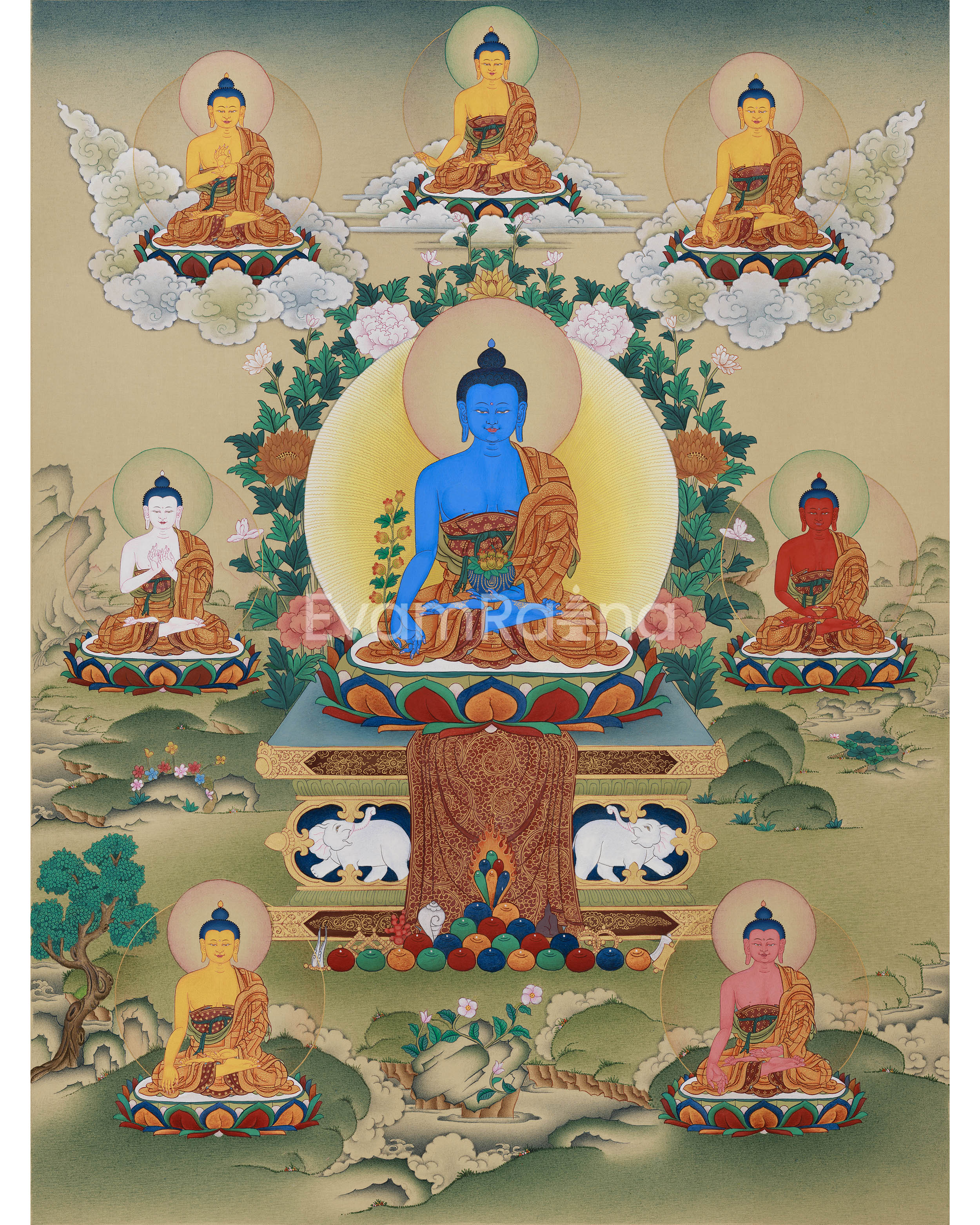 The Eight Healing Buddhas