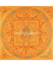 Hand Painted Auspicious Mandala Tibetan Thangka