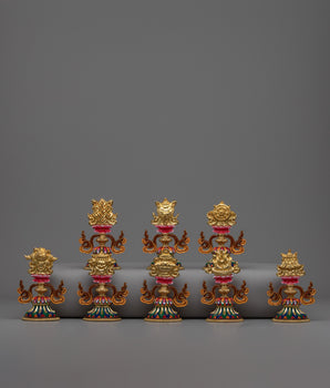 Buddhist Eight Auspicious Symbols Set