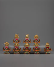 Buddhist Eight Auspicious Symbols Set