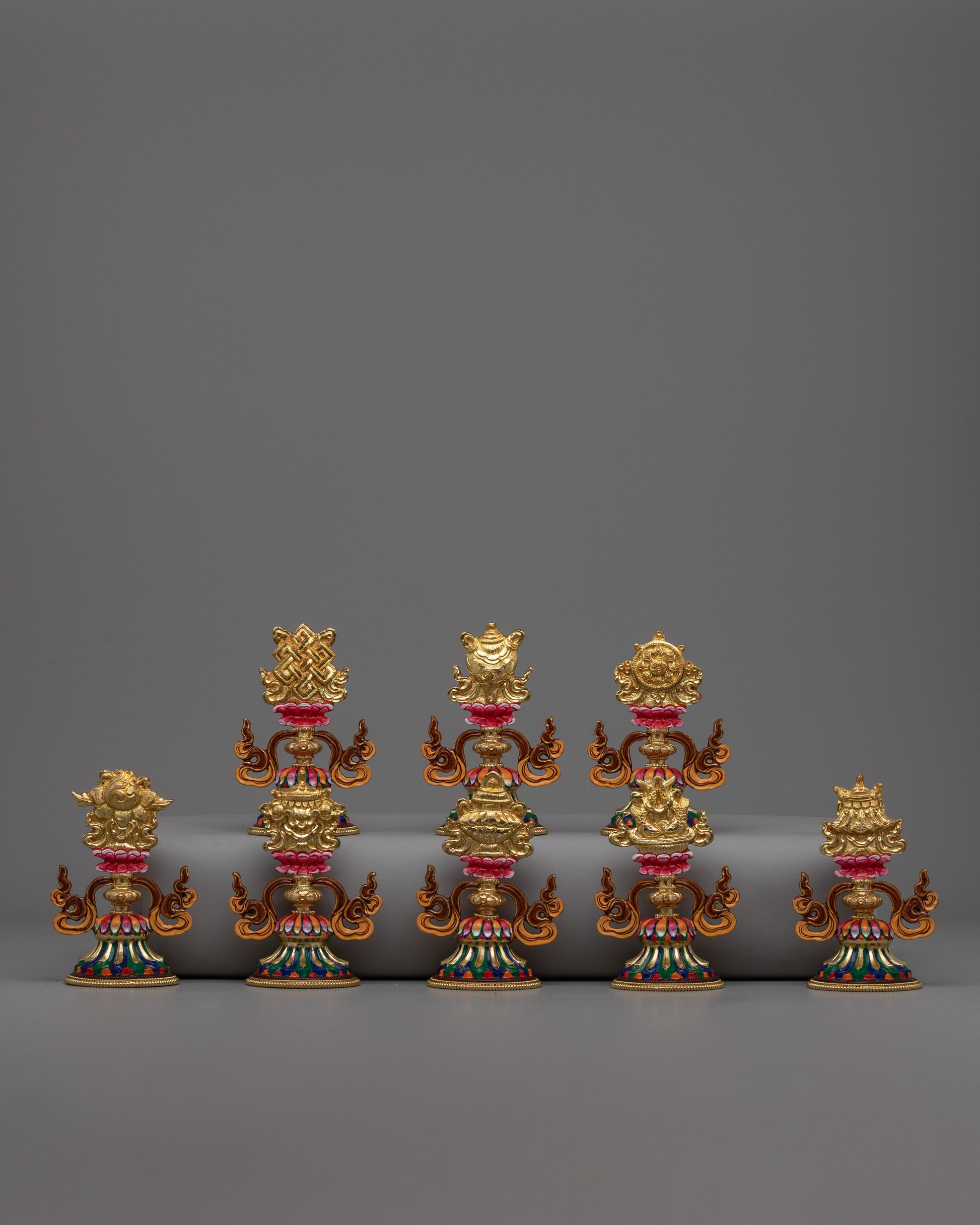 Buddhist Eight Auspicious Symbols Set