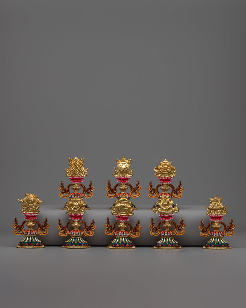 Buddhist Eight Auspicious Symbols Set