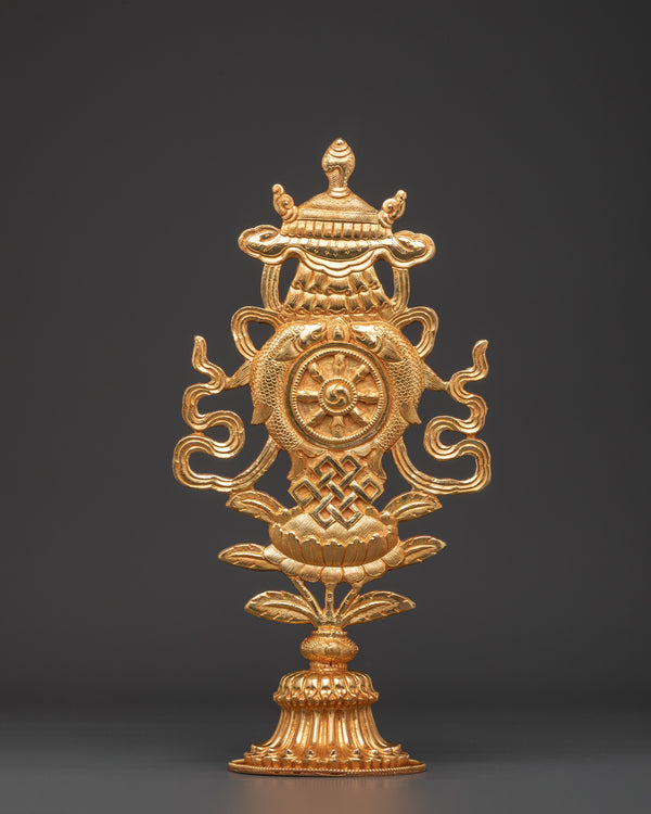 Auspicious Symbol Sacred Tibetan Decor | Symbol for Prosperity & Protection