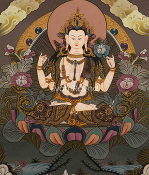 Avalokiteshvara Chengrezig Thangka