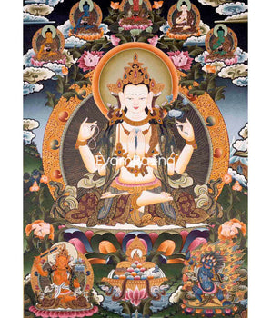 Avalokiteshvara Chengrezig Thangka