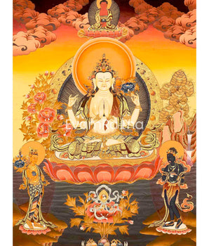 Avalokiteshvara Chengrezig Thangka