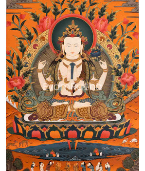 Avalokiteshvara Chengrezig Thangka