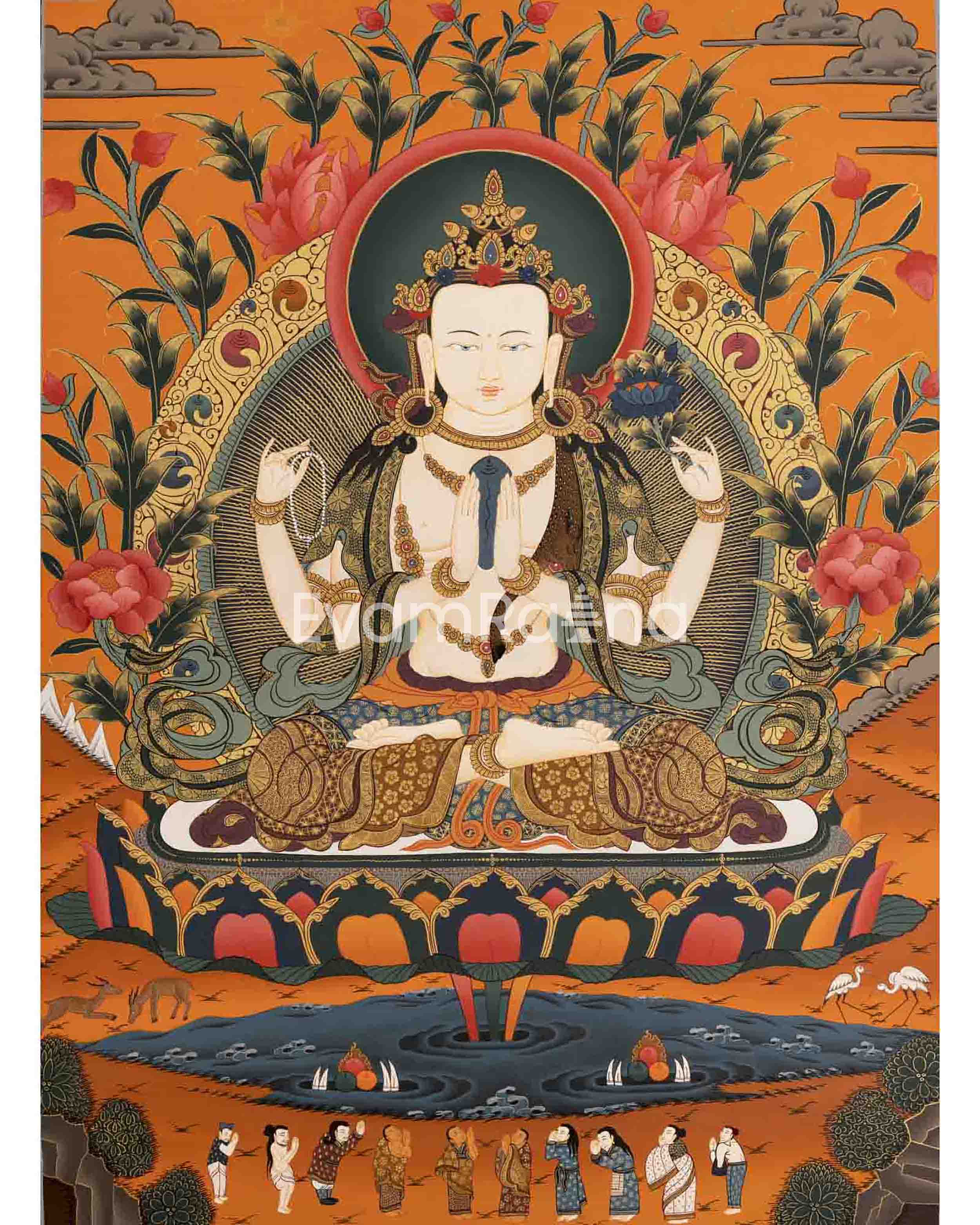 Avalokiteshvara Chengrezig Thangka