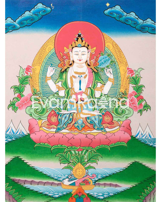 Avalokiteshvara Chenrezig Thangka