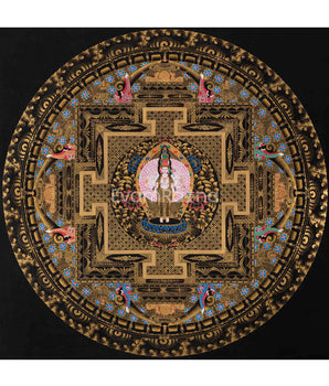 Avalokiteshvara Mandala Print For Practice Of Compassion