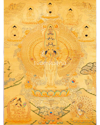 1000 Armed Avalokiteshvara Thangka