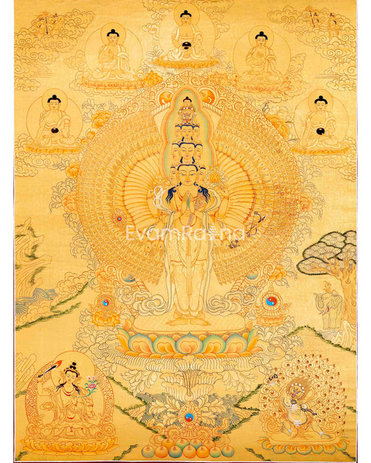 1000 Armed Avalokiteshvara Thangka