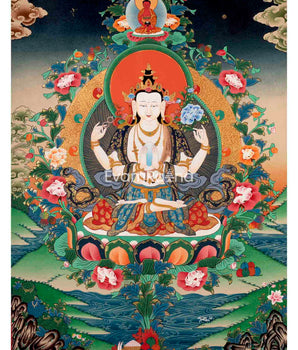 Avalokitesvara Chengrezig Thangka 